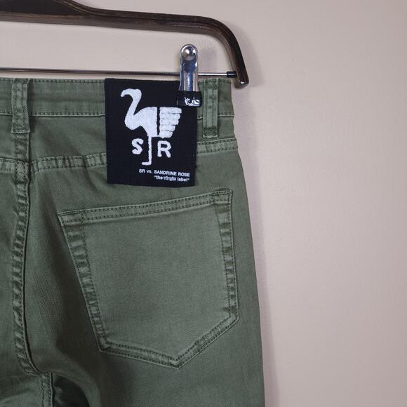 Sandrine Rose x Free People Green Mid-rise Skinny Jeans Size 26 - Picture 7 of 11